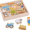 Big Jigs Farm Magnets with Wooden Box
