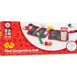 Bigjigs Carpenters Red Tool Belt