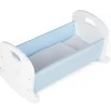 BigJigs Doll Cradle Blue Wooden
