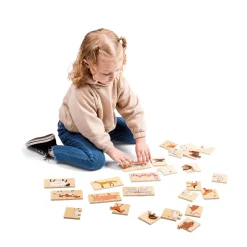 BigJigs Farm Heads and Tails Animals Wooden Matching Game