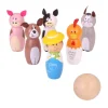 Bigjigs Farm Wooden Skittles