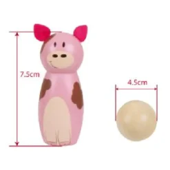 Bigjigs Farm Wooden Skittles