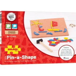 Bigjigs Hammer and Nail / Pin a Shape Game