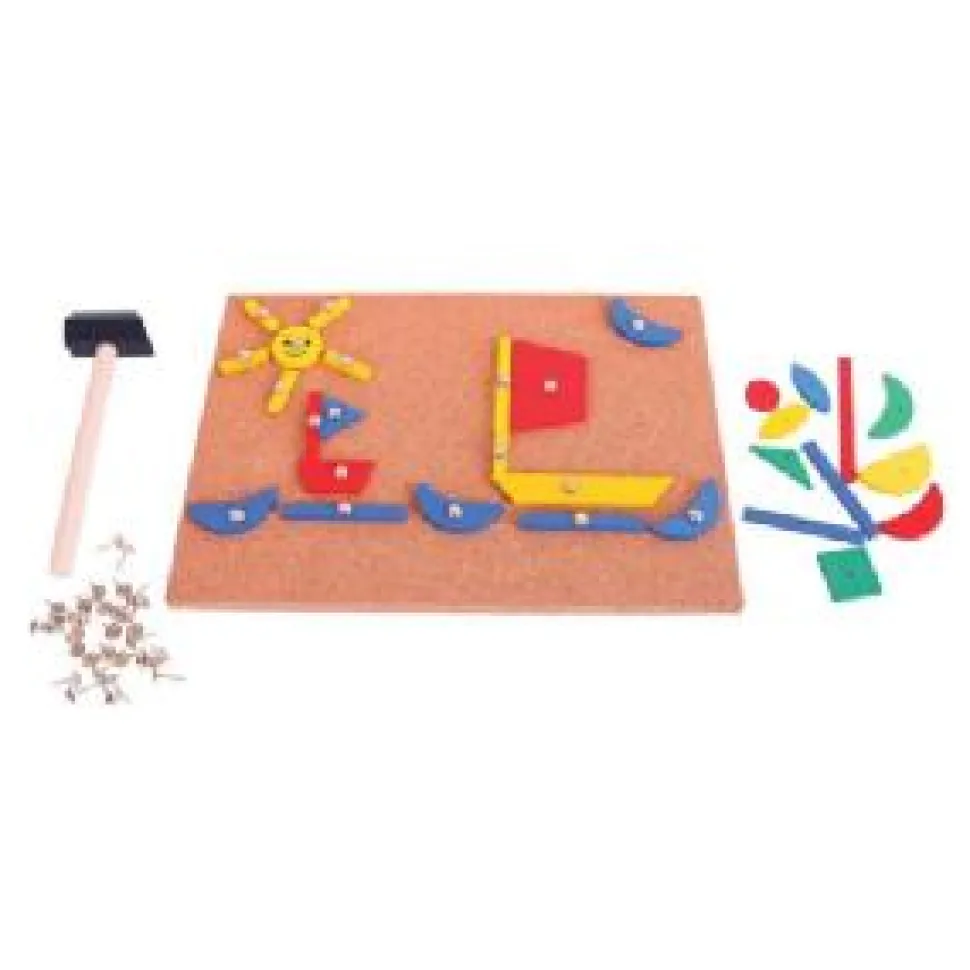 Bigjigs Hammer and Nail / Pin a Shape Game