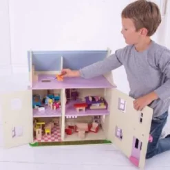 Bigjigs Heritage Rose Cottage Dolls House