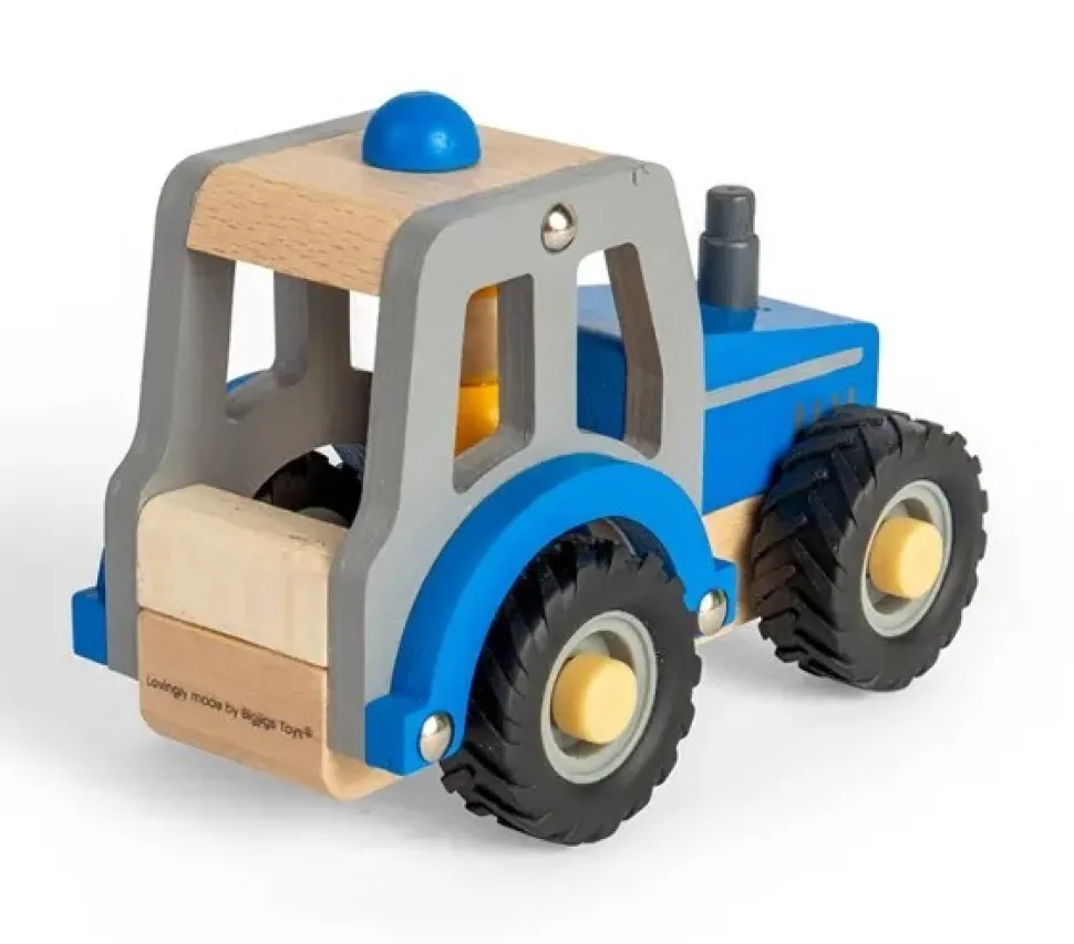 BigJigs Mini Tractor Blue