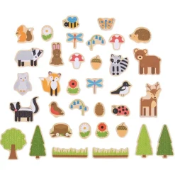 BigJigs Woodland Magnets with Wooden Box