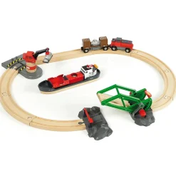 Brio World Cargo Harbour Train Set 33061