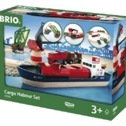 Brio World Cargo Harbour Train Set 33061