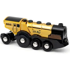 BRIO World Mighty Gold Action Locomotive Battery Powered Train 33630
