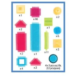 Bristle Blocks Basic Builder Box 56 pieces