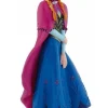 Bullyland Disney Anna Figure in Blue Dress and Pink Cape
