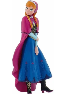 Bullyland Disney Anna Figure in Blue Dress and Pink Cape