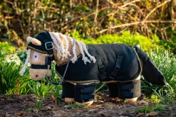 Crafty Ponies Show Rug Set Black and Gold