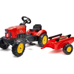 Falk Age 3+, Super Charger Red Tractor with Trailer 2020AB