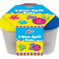 Galt Non Spill Water or Paint Pots x 3