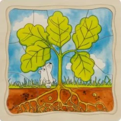 Goki Tree 4 Layer Puzzle / Jigsaw