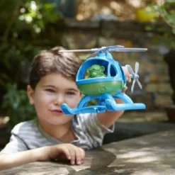 Green Toys Helicopter-Blue Top