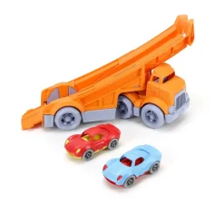 Green Toys Racing Truck with Ramp and Cars