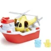 Green Toys Rescue Boat and Helicopter Toy with Mini Figures