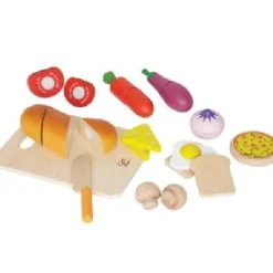 Hape Chefs Choice Wooden Cut Up Food Set