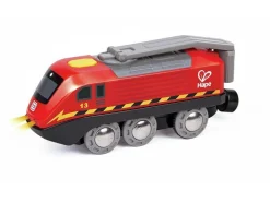 Hape Crank Powered Wind Up Battery Train Engine