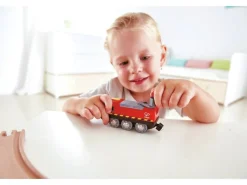 Hape Crank Powered Wind Up Battery Train Engine
