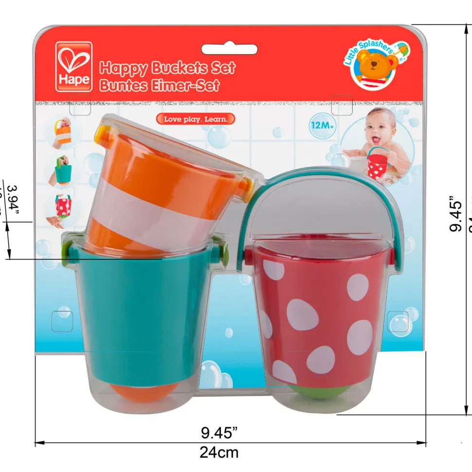 Hape Happy Bucket Set of Water Toys