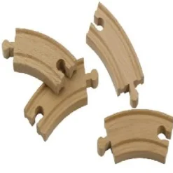 John Crane Short Curved Wooden Train Track