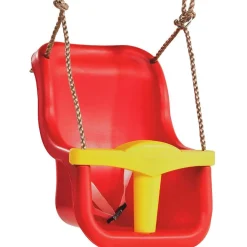 KBT Baby Seat Luxe Red and Yellow with Poly Prop Ropes