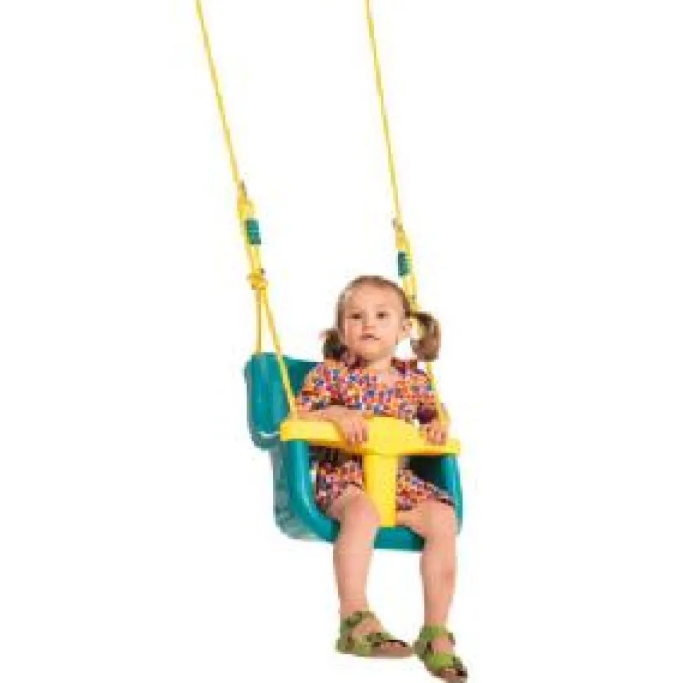 KBT Baby Seat Luxe Turquoise and Yellow