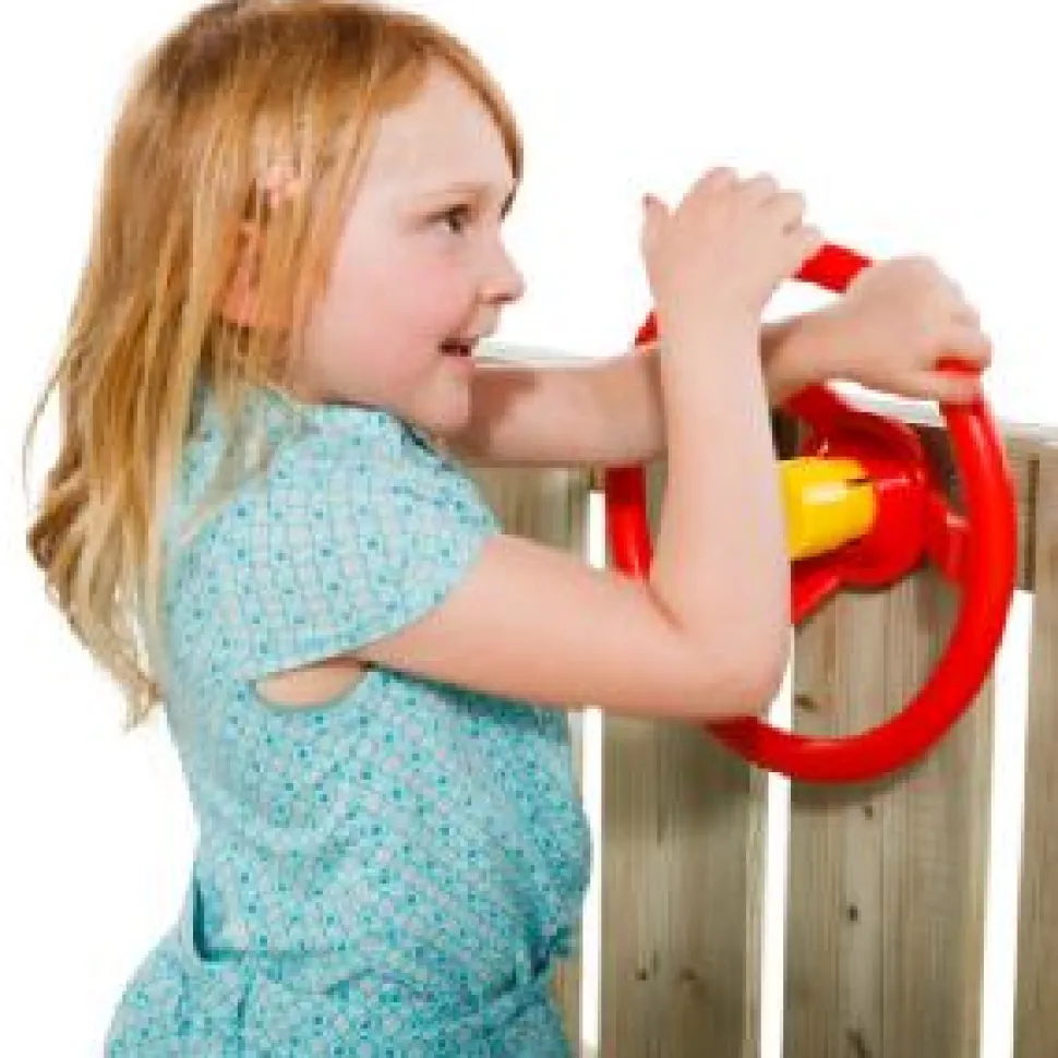 KBT Steering Wheel Red with a Yellow Horn