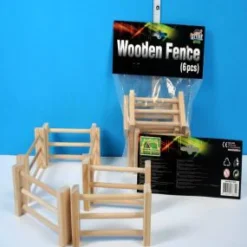 Kids Globe Pack of 6 Wooden Fences 1:32 Scale