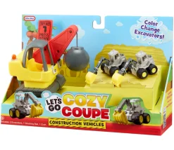 Little Tikes Lets Go Cozy Coupe Construction Vehicle Set