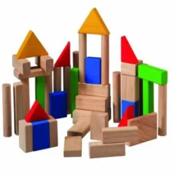 Plan Toys 50 Wooden Building Blocks