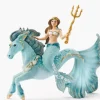 Schleich Mermaid Eyela on her underwater Horse