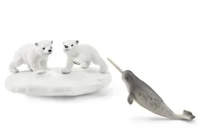 Schleich Polar Playground with Bear Cubs and Narwhale Set 42531
