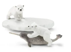 Schleich Polar Playground with Bear Cubs and Narwhale Set 42531