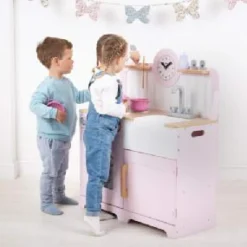 Tidlo Country Play Kitchen - Pink and White