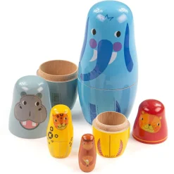 Tidlo Jungle Animal Russian Dolls