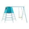 TP Explorer Metal Climbing Frame Blue and Swing Blue