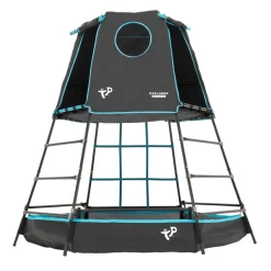 TP Explorer Metal Climbing Frame Black Edition with Platform, Den and Ball Pit