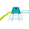 TP Explorer Metal Climbing Frame Blue with Jungle Run and Ripple slide with Attachment Bracket