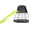 TP Explorer Metal Climbing Frame Black with Crazy Wavy Slide