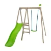 TP Forest Multiplay Single Wooden Swing & Slide Set