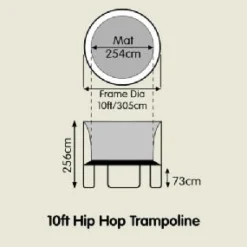 TP Hip Hop 10ft Trampoline