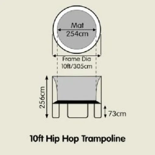 TP Hip Hop 10ft Trampoline