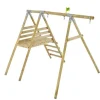 TP Knightswood Wooden Swing Frame Single and Deck