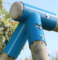 TP Knightswood Wooden Swing Frame Double and Deck