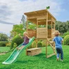 TP Tree Tops Wooden Tower Playhouse with Slide